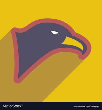 Stylish icon Eagle vector image