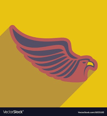 Stylish icon Eagle vector image