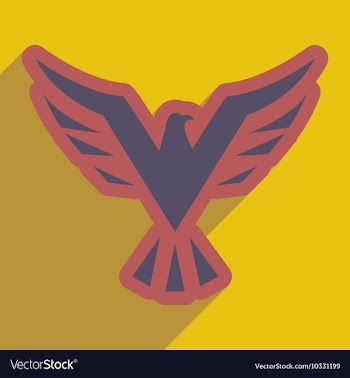 Stylish icon Eagle vector image