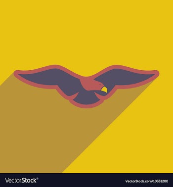Stylish icon Eagle vector image