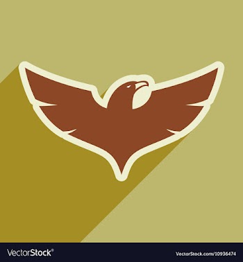 Stylish icon Eagle vector image