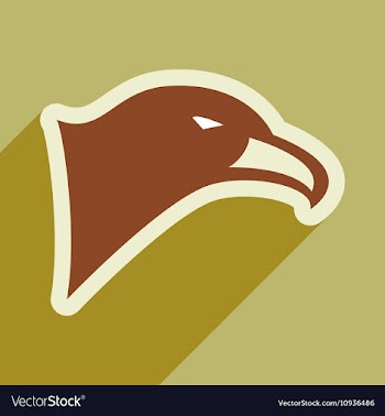 Stylish icon Eagle vector image