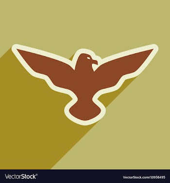 Stylish icon Eagle vector image