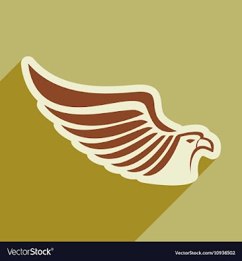 Stylish icon Eagle vector image