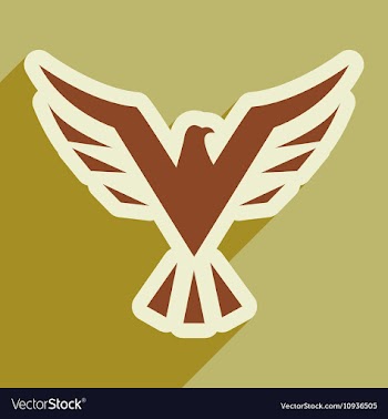 Stylish icon Eagle vector image