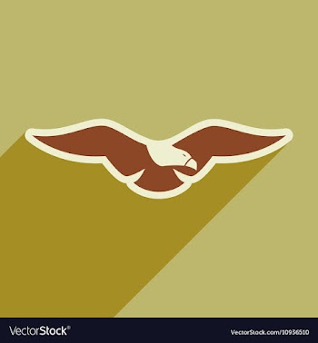 Stylish icon Eagle vector image
