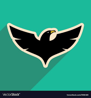 Stylish icon Eagle vector image