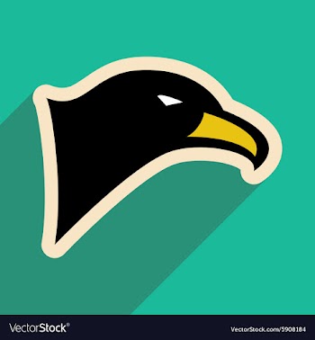 Stylish icon Eagle vector image