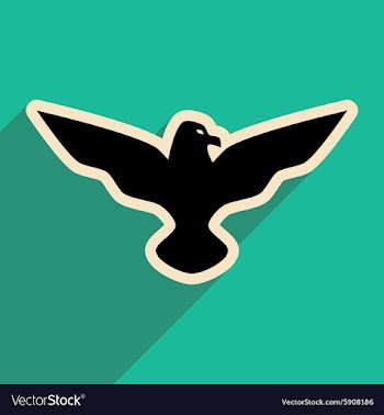 Stylish icon Eagle vector image