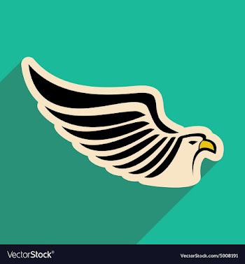 Stylish icon Eagle vector image