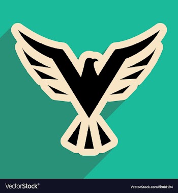 Stylish icon Eagle vector image