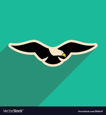 Stylish icon Eagle vector image