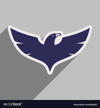 Stylish icon Eagle vector image