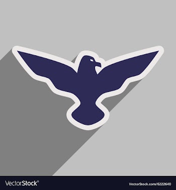 Stylish icon Eagle vector image