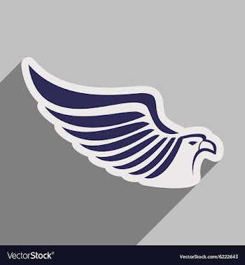 Stylish icon Eagle vector image