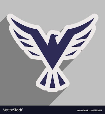 Stylish icon Eagle vector image