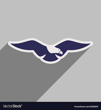 Stylish icon Eagle vector image