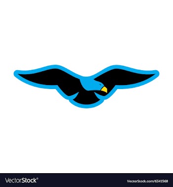 Stylish icon Eagle vector image