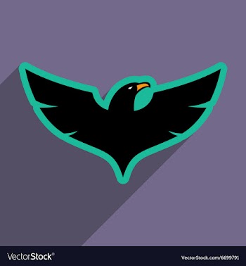 Stylish icon Eagle vector image