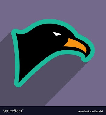 Stylish icon Eagle vector image