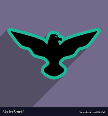 Stylish icon Eagle vector image