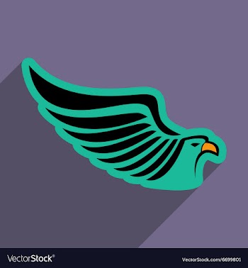 Stylish icon Eagle vector image