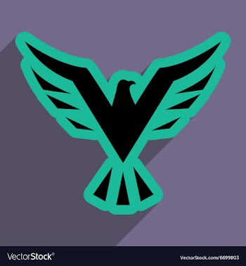 Stylish icon Eagle vector image