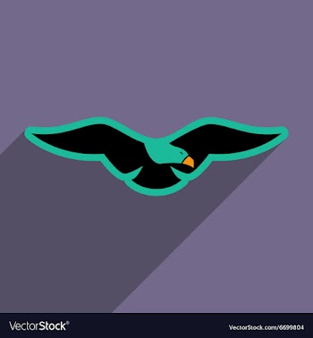 Stylish icon Eagle vector image
