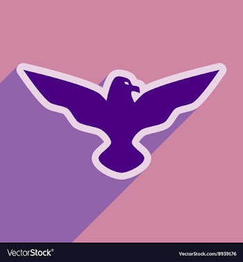 Stylish icon Eagle vector image