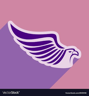 Stylish icon Eagle vector image
