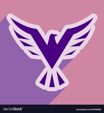 Stylish icon Eagle vector image
