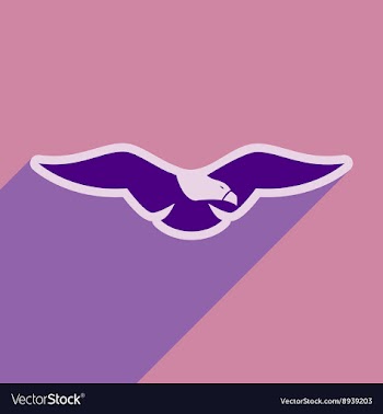 Stylish icon Eagle vector image