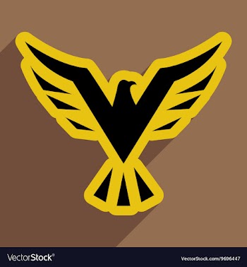 Stylish icon Eagle vector image