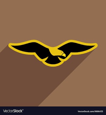 Stylish icon Eagle vector image
