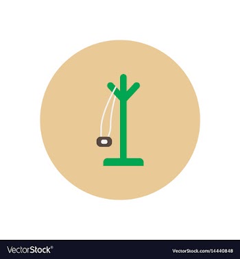 Stylish icon in circle floor coat hanger vector image