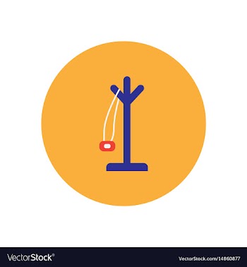 Stylish icon in circle floor coat hanger vector image
