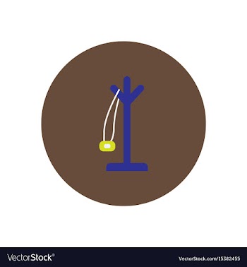 Stylish icon in circle floor coat hanger vector image