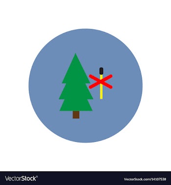 Stylish icon in circle forest fire ban vector image