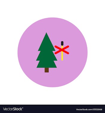 Stylish icon in circle forest fire ban vector image
