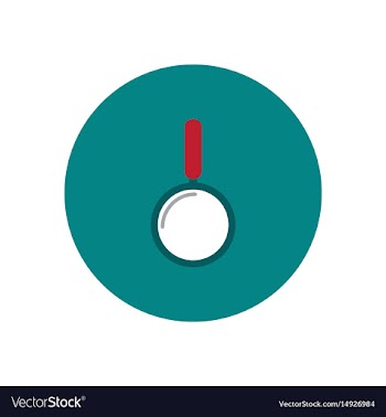 Stylish icon in circle travel magnifying glass vector image