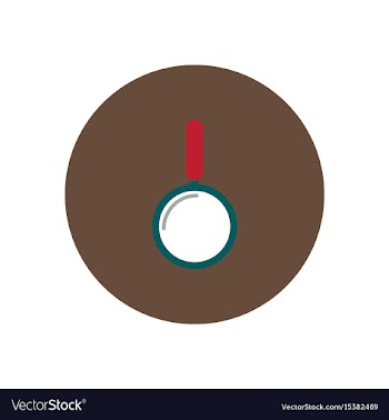 Stylish icon in circle travel magnifying glass vector image