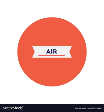 Stylish icon in color circle air element vector image