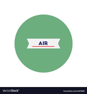 Stylish icon in color circle air element vector image