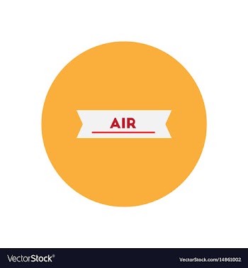 Stylish icon in color circle air element vector image