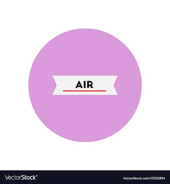 Stylish icon in color circle air element vector image