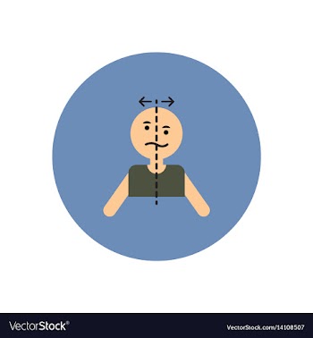 Stylish icon in color circle attack stroke face vector image