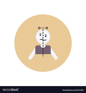 Stylish icon in color circle attack stroke face vector image