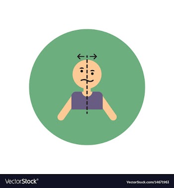 Stylish icon in color circle attack stroke face vector image