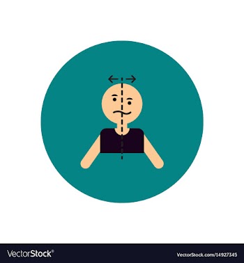 Stylish icon in color circle attack stroke face vector image