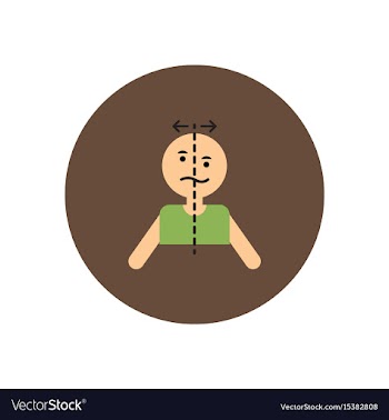 Stylish icon in color circle attack stroke face vector image